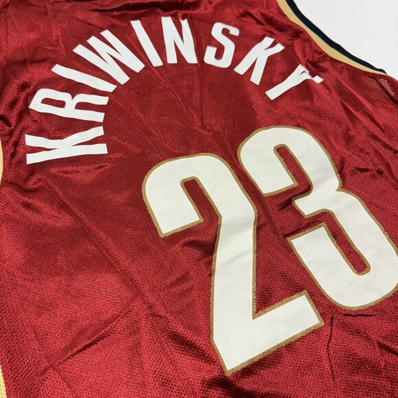 Men's NBA Cleveland Cavaliers #23 Kriwinsky Basketball Jersey Reebok Authentic L - Picture 6 of 6